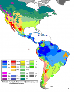 Americas Koppen Map 241x300 Ipe Decking & Climate